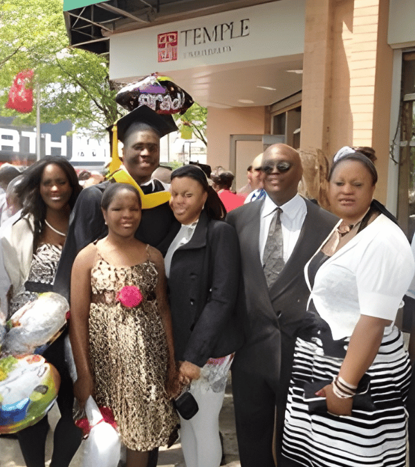 Graduation from Temple University